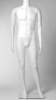 White plastic headless male mannequin with tempered glass base - Image 5 of 0