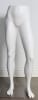 Matte white muscular athletic female pant form with brushed metal base for sportswear and athleisure retail display - Image 2 of 0