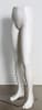 Matte white muscular athletic female pant form with brushed metal base for sportswear and athleisure retail display - Image 3 of 0