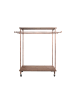 Plumber piping wooden display rack in bronze with caster wheels - Image 2 of 0