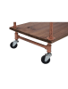 Plumber piping wooden display rack in bronze with caster wheels - Image 5 of 0