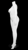 matte white plus size female mannequin left leg out retail display mannequins express - Image 2 of 0