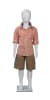 Glossy white egghead unisex child mannequin with glass base - Image 7 of 0