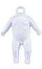 Glossy white infant body form with built-in hanger - Image 1 of 0
