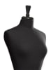 Female black jersey knit 3/4 torso dress form with matching black tripod base - Image 3 of 0