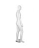 Matte White Male Mannequin With Posable Wooden Arms - Image 5 of 0