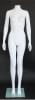 Matte White Headless Female Mannequin Arms at Side - Image 2 of 0
