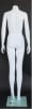 Matte White Headless Female Mannequin Arms at Side - Image 4 of 0