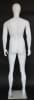 Lean Muscular Matte White Male Egghead Mannequin - Image 3 of 0