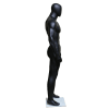 6'2" Muscular Matte Black Male Egghead Mannequin - Image 3 of 0