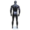 6'2" Muscular Matte Black Male Egghead Mannequin - Image 4 of 0