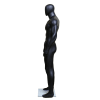6'2" Muscular Matte Black Male Egghead Mannequin - Image 5 of 0