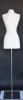 White Jersey Covered Female Dress Form with Metal Base - Size 4/6 - Image 1 of 0