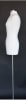 White Jersey Covered Female Dress Form with Metal Base - Size 4/6 - Image 3 of 0