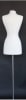White Jersey Covered Female Dress Form with Metal Base - Size 4/6 - Image 4 of 0