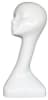 Glossy White Mannequin Female Head 18" - Image 1 of 0
