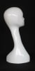 Glossy White Mannequin Female Head 18" - Image 3 of 0