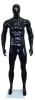 6'2" Muscular Matte Glossy Black Male Egghead Mannequin - Image 1 of 0