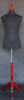 Black Jersey Covered Male Torso  Form with Wooden Base and Finial Neckcap - Image 1 of 0