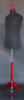 Black Jersey Covered Male Torso  Form with Wooden Base and Finial Neckcap - Image 2 of 0
