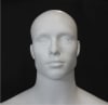 Matte white athletic male mannequin with arms to side - Image 5 of 0