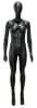 Matte Black Female Mannequin - Six Pack Abs - Image 1 of 0