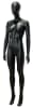 Matte Black Female Mannequin - Six Pack Abs - Image 2 of 0