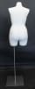 Plus Size White  Jersey Dress Form with base - Image 4 of 0