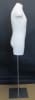 Male 3/4 Dress Form Linen Covered with metal base - Image 6 of 0
