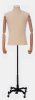 Male Dress Form with Wooden Adjustable Arms - Base with Wheels - Image 2 of 0