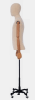 Male Dress Form with Wooden Adjustable Arms - Base with Wheels - Image 4 of 0