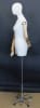 Female Dress Form with Wooden Adjustable Arms - Base with Wheels YBFWH2BN - Image 5 of 0