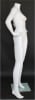 Matte White 5' 4" Headless Female Mannequin - Hands on Hips - Image 5 of 0