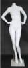 Matte White 5' 5" Headless Female Mannequin - Hands on Hips - Image 1 of 0