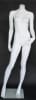 Matte White 5' 4" Headless Female Mannequin - Right Leg Out - Image 1 of 0