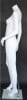 Matte White 5' 4" Headless Female Mannequin - Right Leg Out - Image 2 of 0