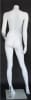 Matte White 5' 4" Headless Female Mannequin - Right Leg Out - Image 3 of 0