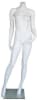 Matte White 5' 4" Headless Female Mannequin - Right Leg Out - Image 5 of 0