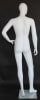 Matte White Male Egghead Mannequin Left Hand on Hip - Image 4 of 0