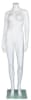 Matte White 5' 4" Headless Female Mannequin - Arms By Side - Image 5 of 0
