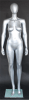 Metallic Silver Female Egghead Mannequin - Image 1 of 0
