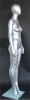 Metallic Silver Female Egghead Mannequin - Image 2 of 0
