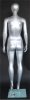 Metallic Silver Female Egghead Mannequin - Image 3 of 0