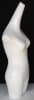 Matte White Contemporary Female 3/4 Body Torso Display Form by Mannequins Express - Image 2 of 0