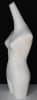Matte White Contemporary Female 3/4 Body Torso Display Form by Mannequins Express - Image 4 of 0