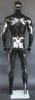 Glossy Black Athletic Egghead Male Mannequin - Image 6 of 0