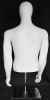 male torso mannequin with head and arms matte white fiberglass with metal base - Image 3 of 0