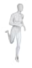 Matte White Female Egghead Mannequin Running - Image 6 of 0