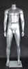 Silver Male Headless Mannequin Athletic - Image 1 of 0