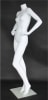 Matte white female headless mannequin hands on hips full body retail display form for fashion clothing presentation - Image 3 of 0